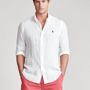 Polo Ralph Classic Fit Linen Shirt NWT